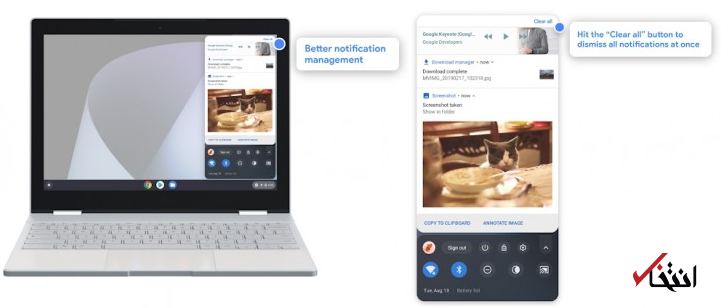 گوگل سیستم عامل «کروم او اس» را به روزرسانی کرد / از پیمایش قوی تر تا حالت های تصویری بهتر