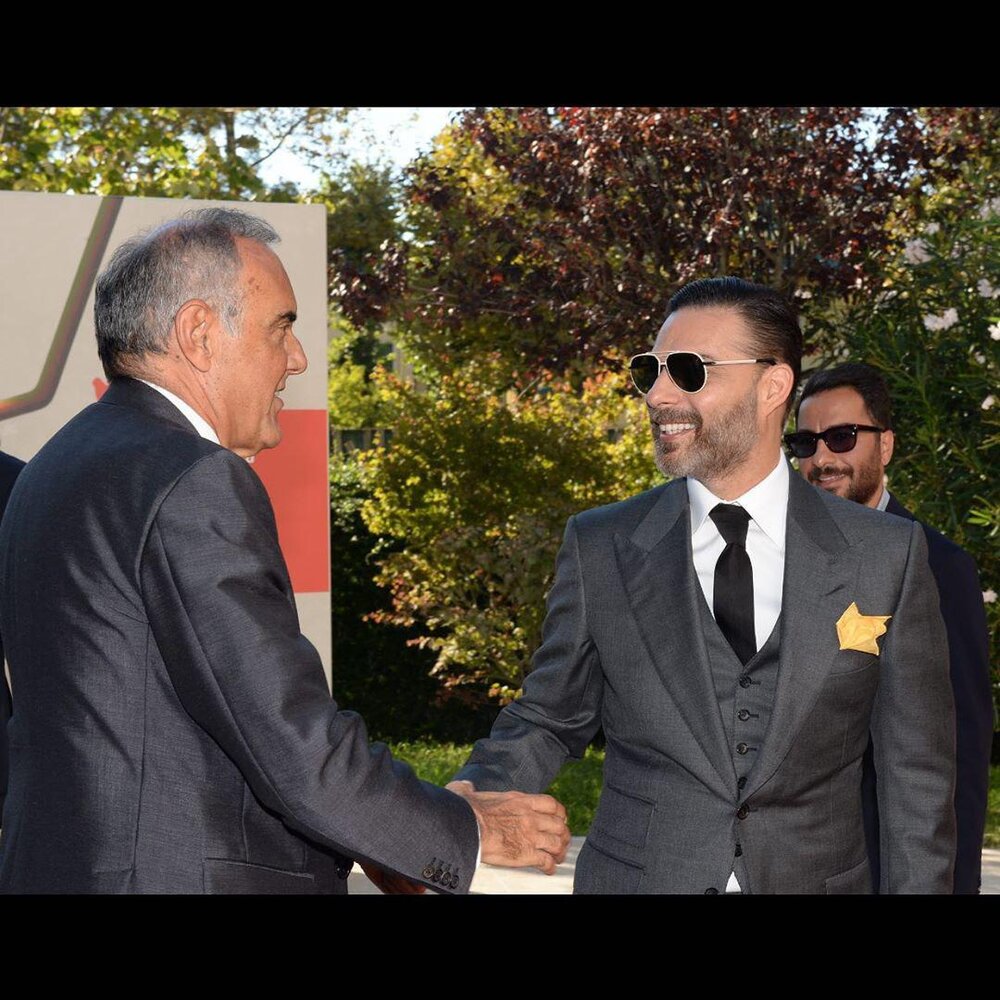 عکس| خداحافظی پیمان معادی با جشنواره فیلم ونیز