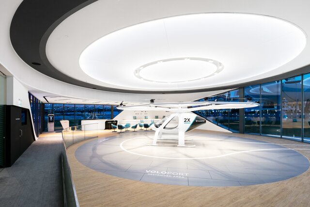 رونمایی از پایانه تاکسی‌های پرنده "ولوکوپتر" در سنگاپور