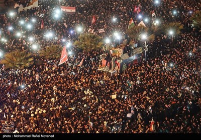 مراسم تشییع پیکر سپهبد شهید قاسم سلیمانی در قم