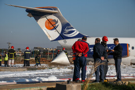 خروج هواپیمای مسافری تهران – ماهشهر از باند فرودگاه