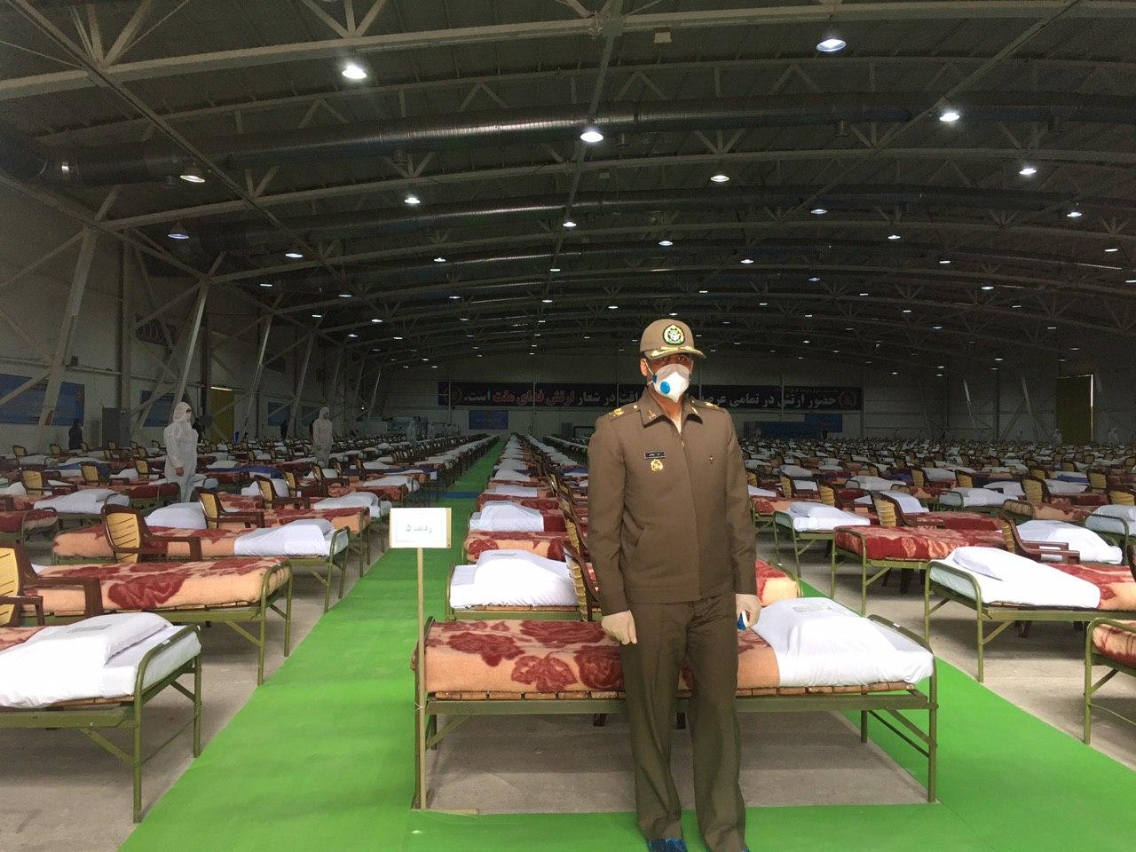 ارتش تاکنون بیش از ۶۰۰۰ تخت بیمارستانی برپا کرده است