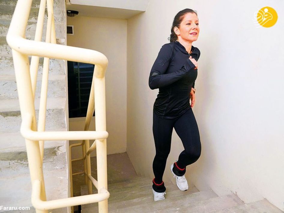 تصاویر| روش‌های خلاقانه ورزشکاران برای ورزش در قرنطینه