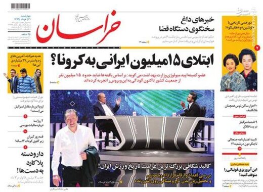  خراسان: ابتلای ۱۵ میلیون ایرانی به کرونا؟