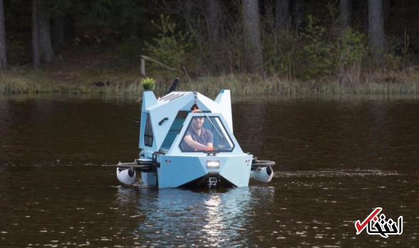 قایقی ویژه که روی زمین و دریا حرکت می‌کند+تصاویر