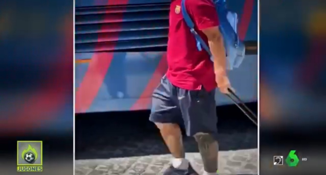 تصاویر نگران‌کننده برای بارسایی‌ها؛ لیونل مسی مصدوم است؟/عکس