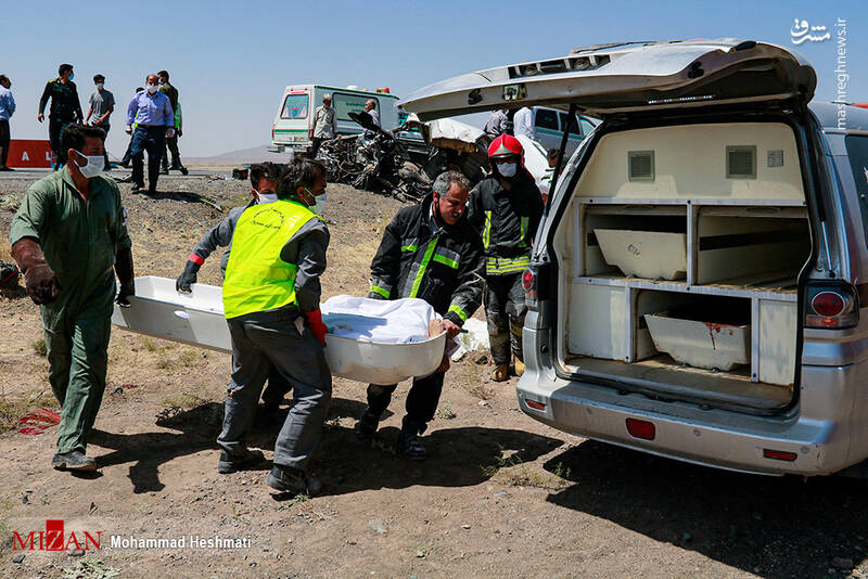 تصاویری از تصادف مرگبار در محور سبزوار - اسفراین‎