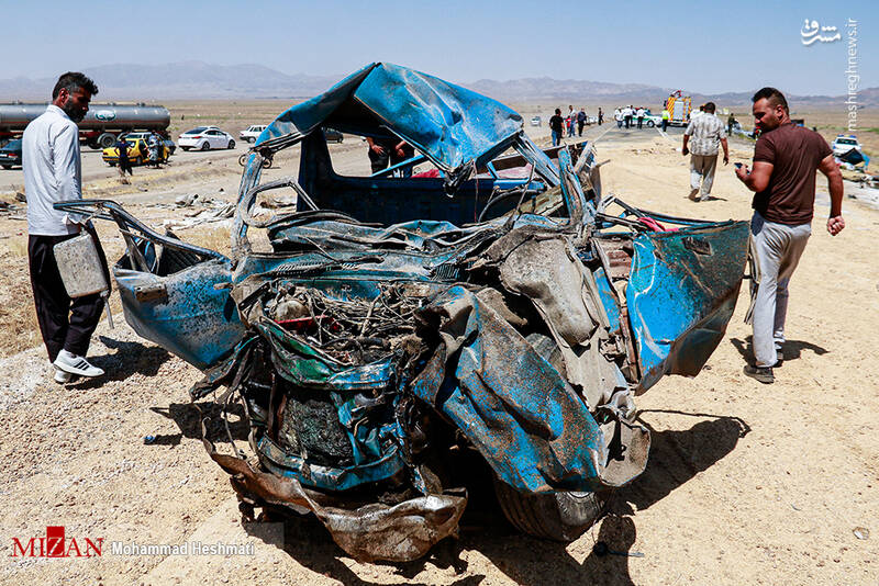 تصاویری از تصادف مرگبار در محور سبزوار - اسفراین‎