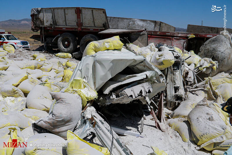 تصاویری از تصادف مرگبار در محور سبزوار - اسفراین‎