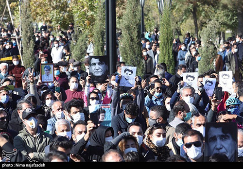 مراسم خاکسپاری مرحوم استاد شجریان در طوس