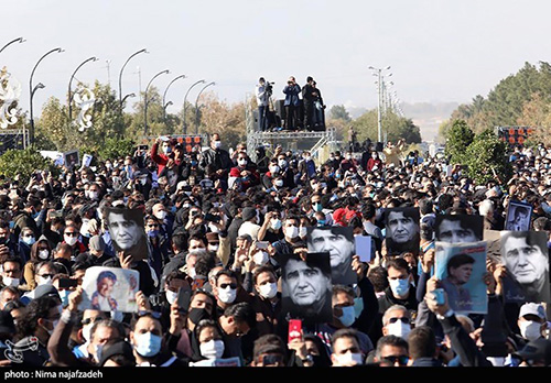 مراسم خاکسپاری مرحوم استاد شجریان در طوس