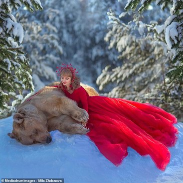 تصاویری دیدنی از خرسی که مدل شد