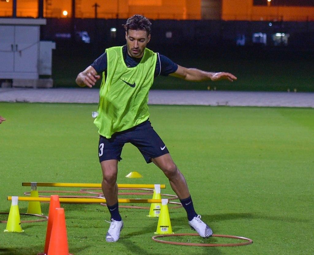 اولین تمرین شجاع با الریان/ عکس