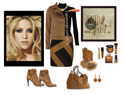 ست کردن لباس مشکی و کرم برای پاییز 2020 به سبک شکیرا شیک پوش,ست کردن,ست کردن لباس,ست کردن لباس پاییزی,ست کردن لباس به سبک شکیرا,ست کردن لباس پاییزی به سبک شکیرا