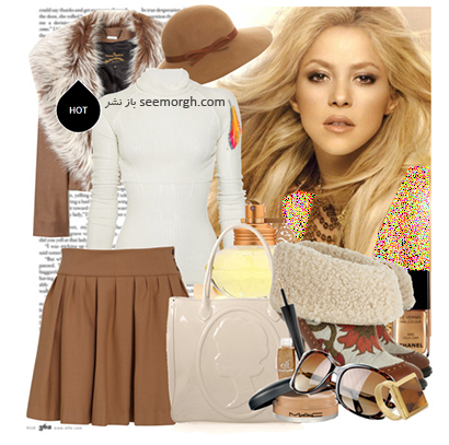 ست کردن لباس سفید و کرم برای پاییز 2020 به سبک شکیرا شیک پوش,ست کردن,ست کردن لباس,ست کردن لباس پاییزی,ست کردن لباس به سبک شکیرا,ست کردن لباس پاییزی به سبک شکیرا