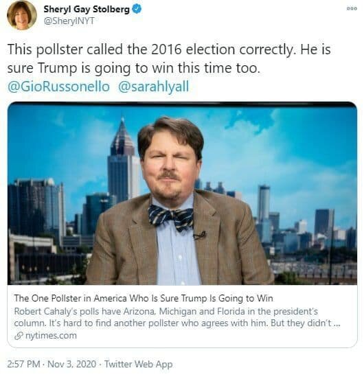 نیویورک تایمز: ترامپ پیروز می‌شود