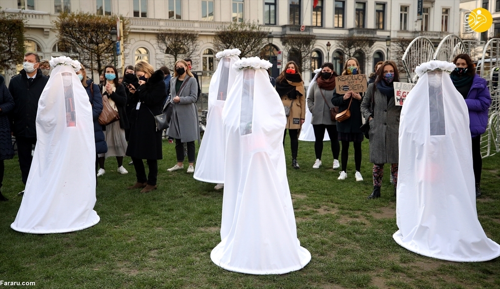 یک اعتراض متفاوت به خشونت علیه زنان/ عکس