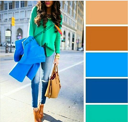 ست کردن رنگ آبی برای پاییز 2020 - مدل شماره 3 ست کردن رنگ آبی برای پاییز 2020 - مدل شماره 3,ست کردن لباس برای پاییز,ست کردن لباس رنگی برای پاییز