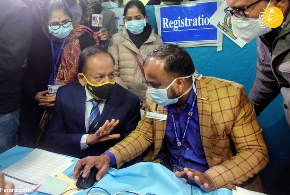 آغاز واکسیناسیون کرونا در هند/ تصاویر