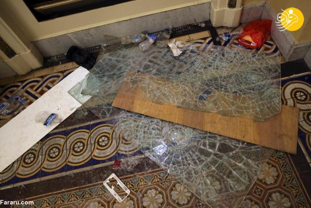 وضعیت کنگره آمریکا پس از حمله هواداران ترامپ/ تصاویر‌