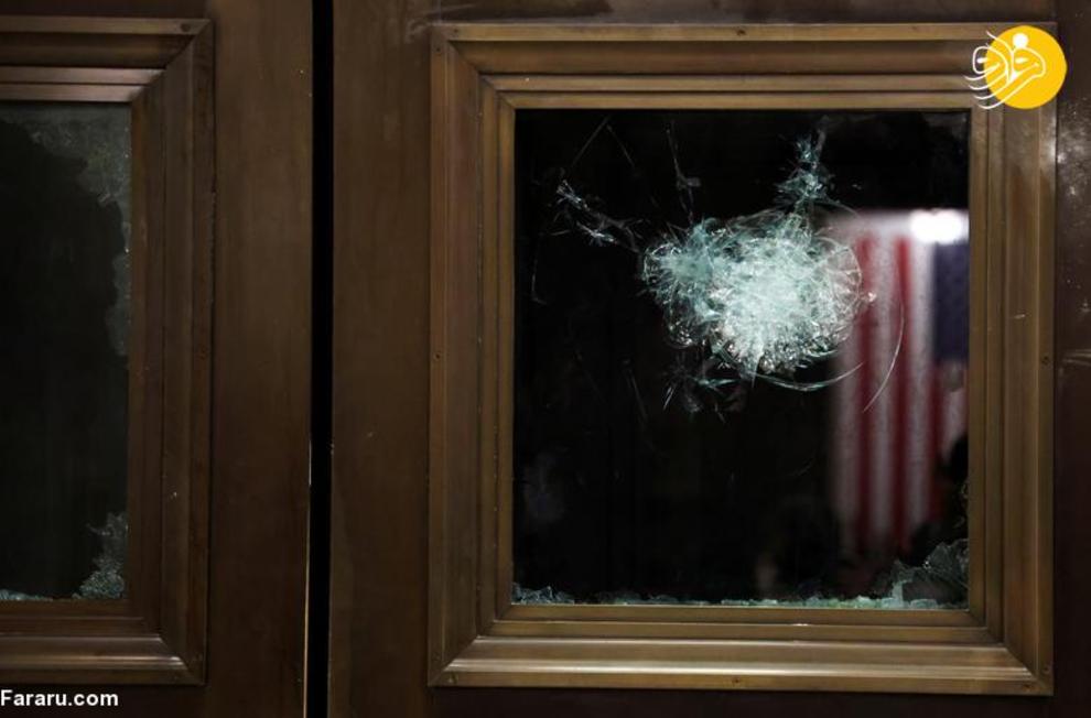 وضعیت کنگره آمریکا پس از حمله هواداران ترامپ/ تصاویر‌