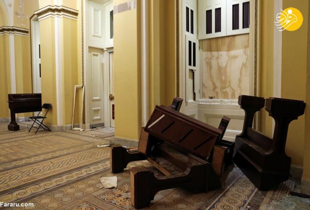 وضعیت کنگره آمریکا پس از حمله هواداران ترامپ/ تصاویر‌