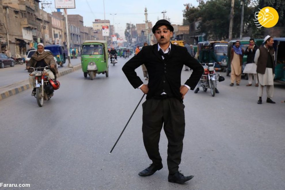 چارلی چاپلین پاکستان مشهور شد!/ تصاویر