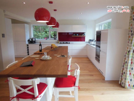 جزئیات قرمز در دکوراسیون