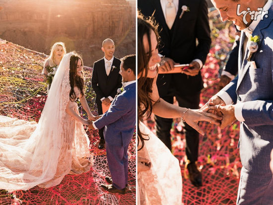 برگزاری مراسم عروسی بین زمین و آسمان