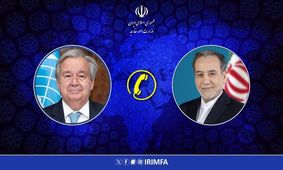 گلایه عراقچی از گفتار و رفتار متناقض مقام‌های آمریکا در تماس تلفنی با گوترش

