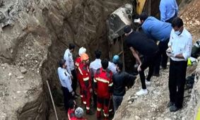 ریزش آوار با یک کشته و زخمی در قائمشهر