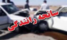 مرگ دلخراش سرنشین پراید درحادثه واژگونی