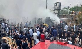 حریق کارخانه لاستیک‌سازی در حومه تهران و سوختگی ۵۰ نفر 

