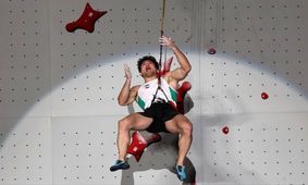 صعود رضا علیپور به یک چهارم نهایی سنگنوردی المپیک/ ویدئو

