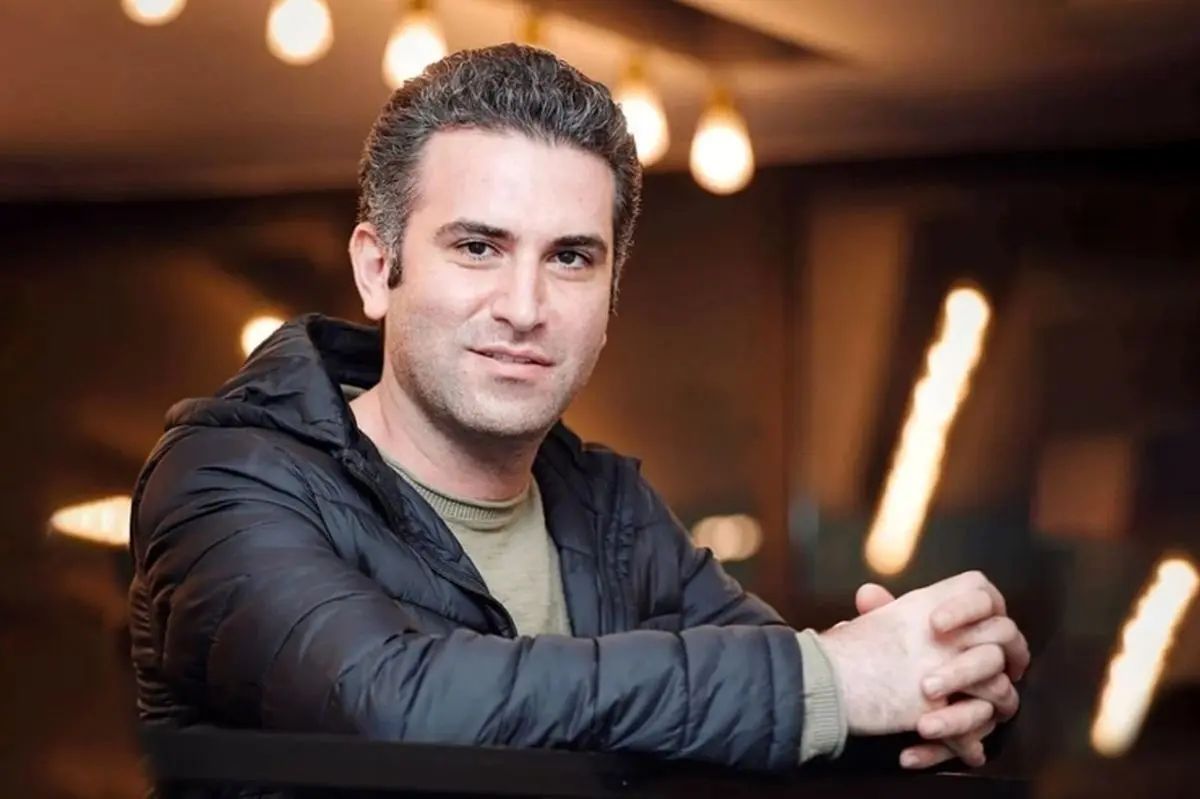  سلفی هوتن شکیبا در کنار بابک حمیدیان از پشت صحنه سریال جنجالی