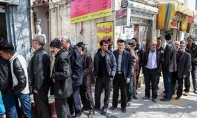 صف طولانی گوشت در آغاز رمضان