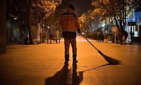 مرگ یک رفتگر بر اثر حادثه تصادف