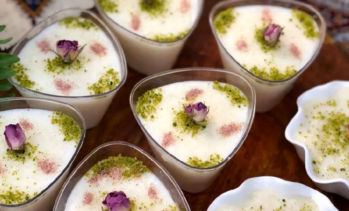طرز تهیه شیر برنج بدون خامه 
