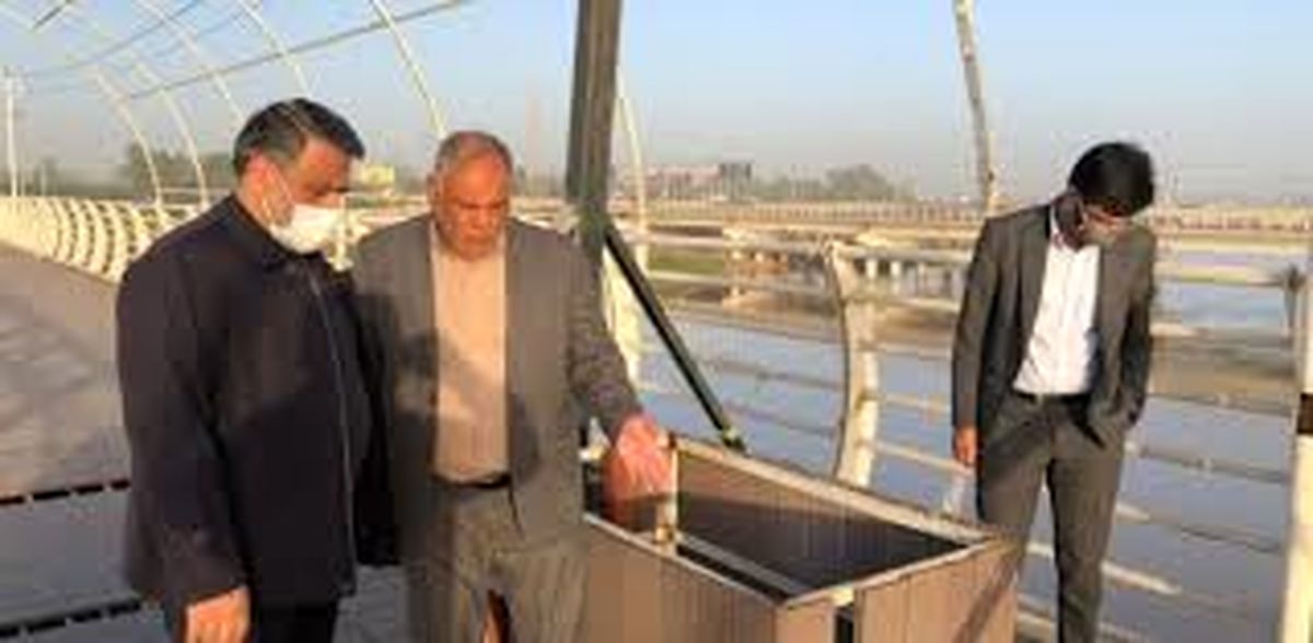بازدید شهردار اهواز از وضعیت پل طبیعت