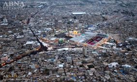 درب ورودی باب النساء حرم امامین جوادین(ع) در کاظمین نصب می‌شود
