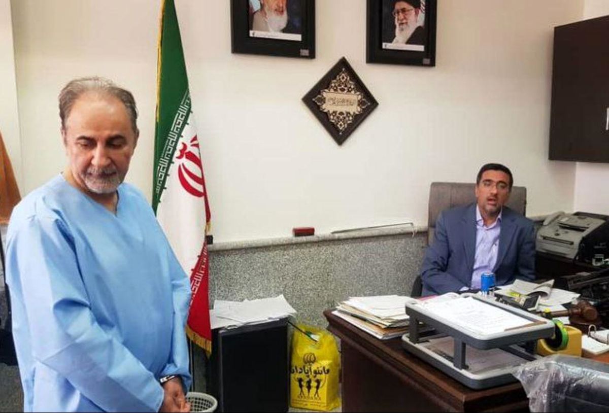 اولین عکس نجفی در دادسرای جنایی