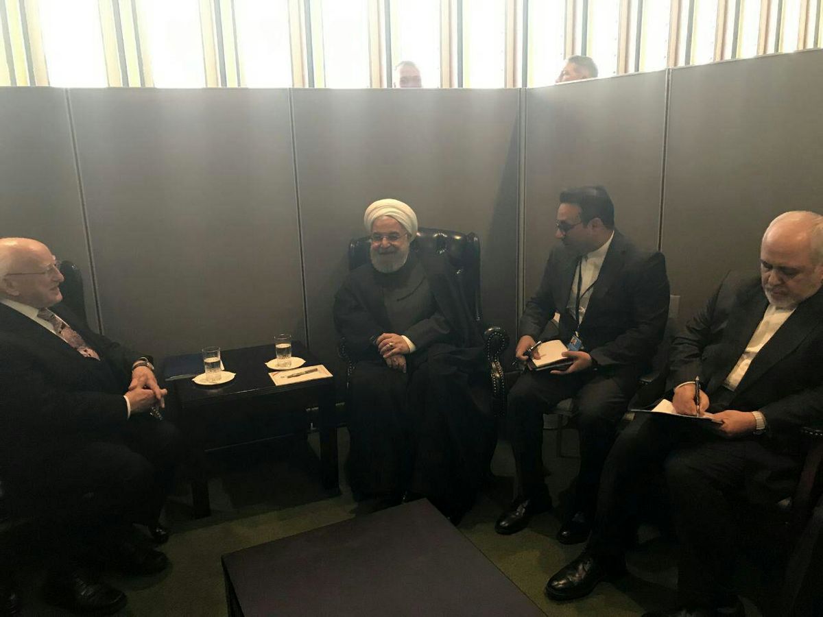 رئیس جمهور ایرلند با آقای روحانی دیدار و گفت‌وگو کرد