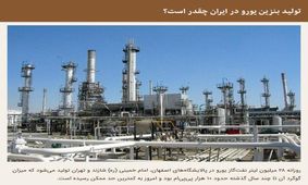 تولید بنزین یورو در ایران چقدر است؟
