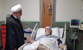 رئیس جمهوری از حجت‌الاسلام شهیدی عیادت کرد