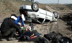 تصادف در محور میانه - ترک ۳ کشته و ۴ مصدوم به جا گذاشت