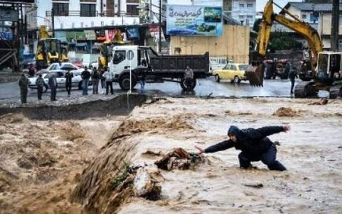 بارش سیل آسا در لاریجان یک کشته بر جای گذاشت/یک شهروند مفقود شد