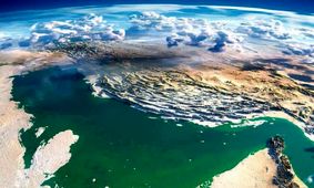 تصویر زیبای شبِ خلیج فارس از لنز ایستگاه بین‌المللی فضایی