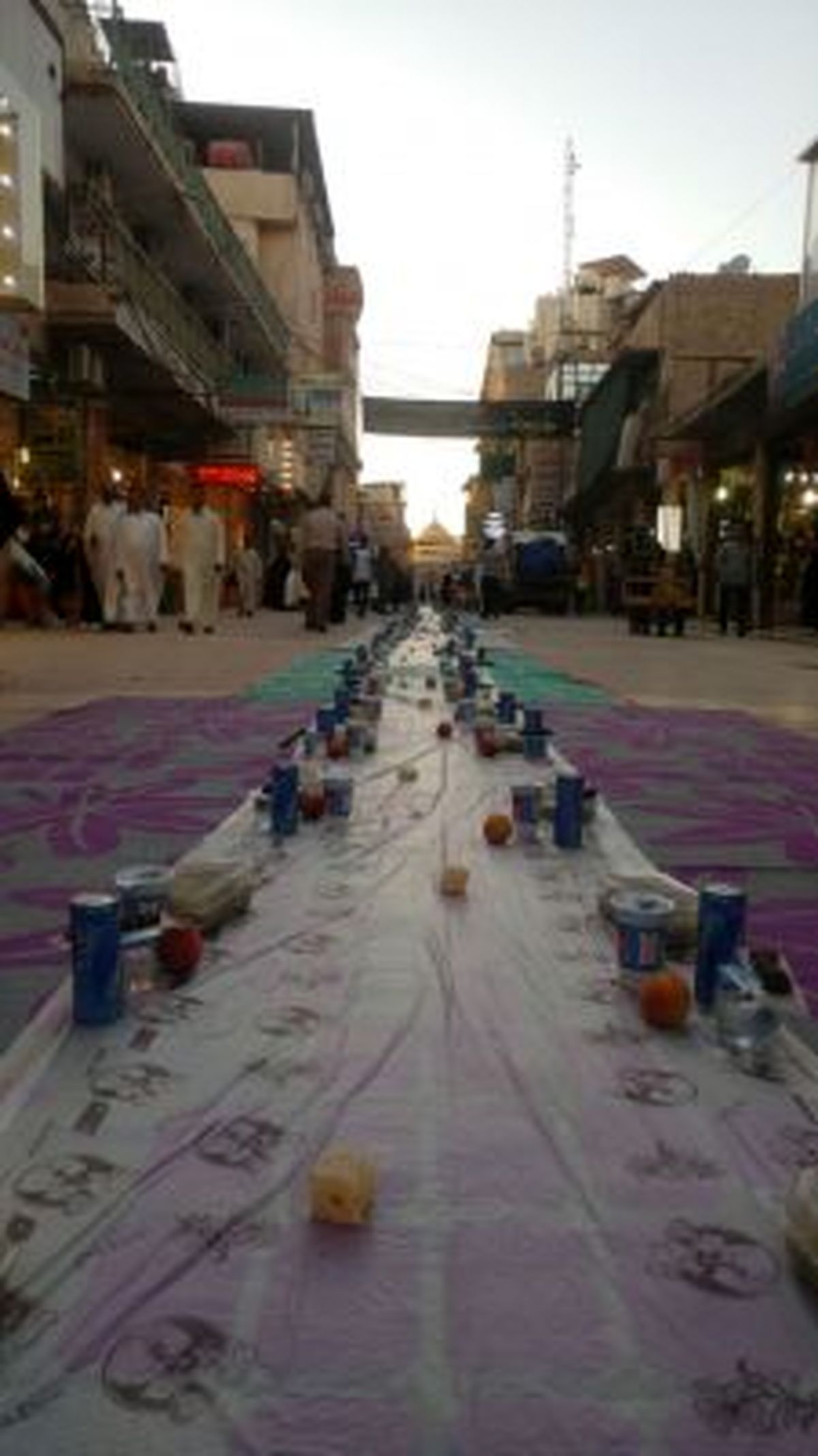 سفره افطاری در نجف اشرف
