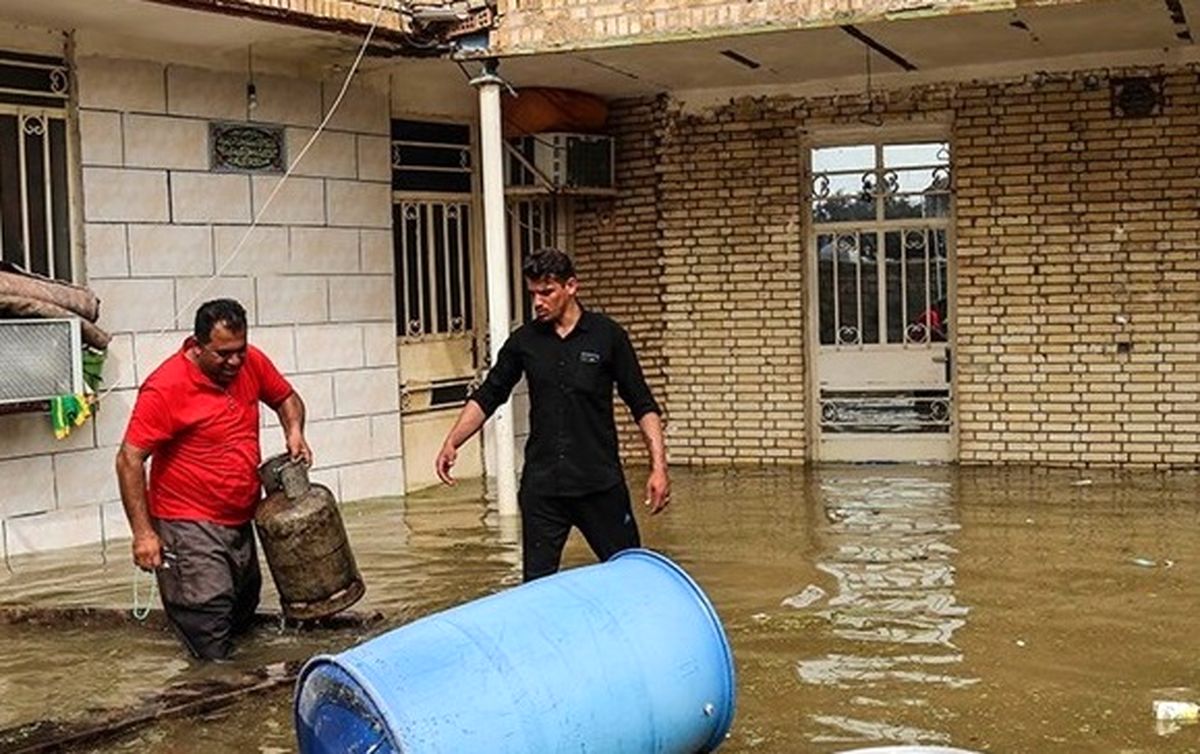 آبگرفتگی ۵۰۰ منزل در اهواز طبق برآورد اولیه