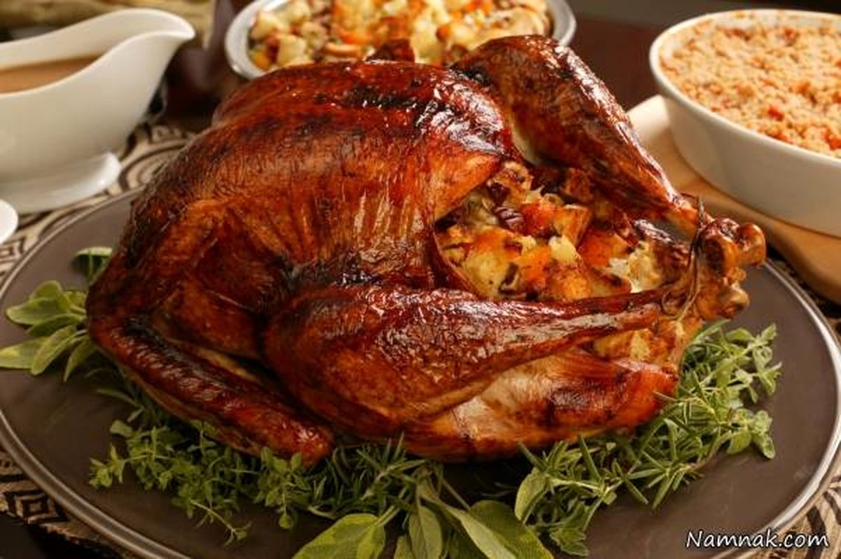 طرز تهیه بوقلمون بریان